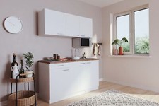 Cucina Mini Cucina Singola Luis 150 CM Incasso Bianco Senza Frigorifero