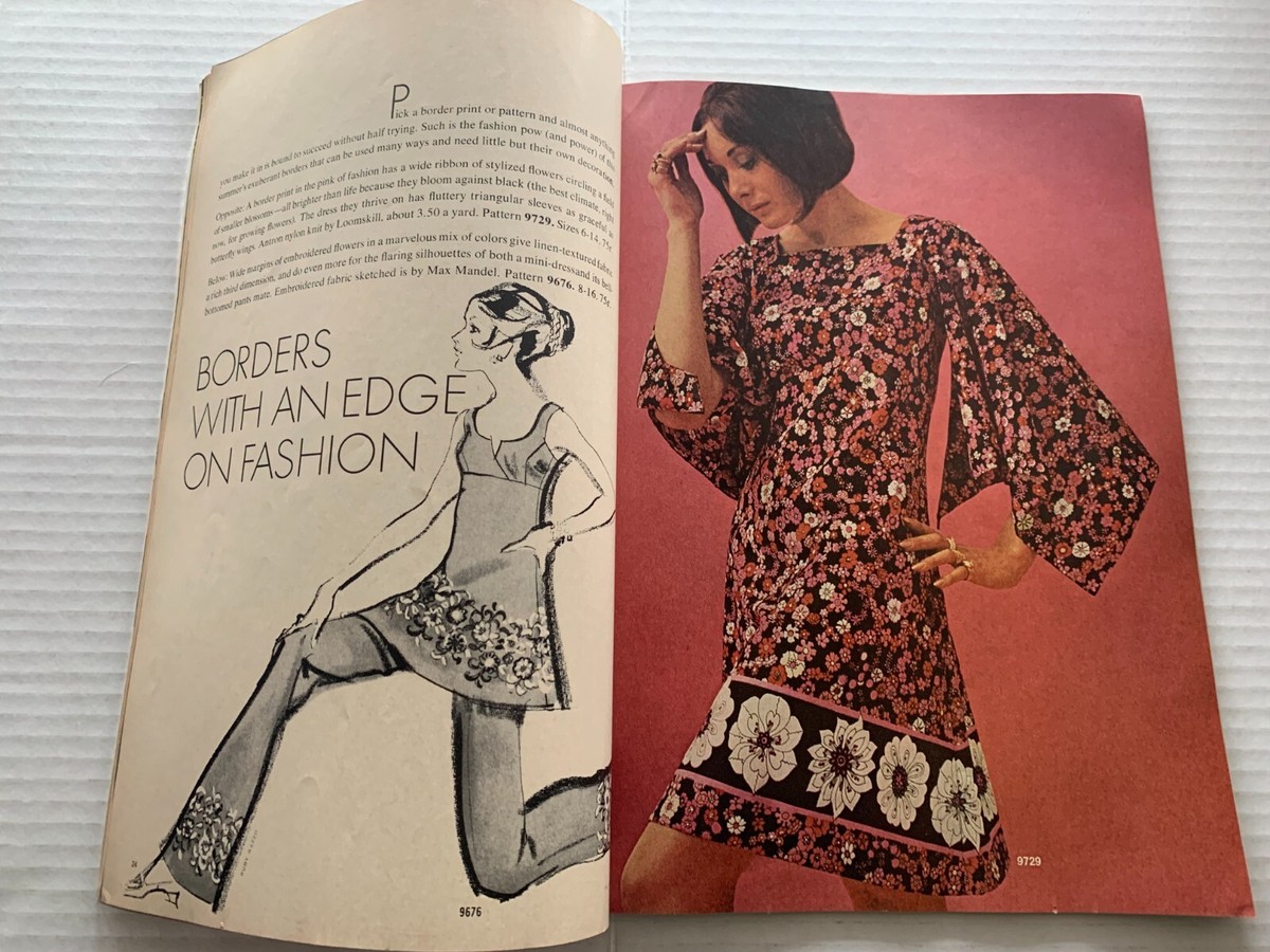 Groovy 1969 McCall's Pattern Fashions Magazine Catalog Mod Minis