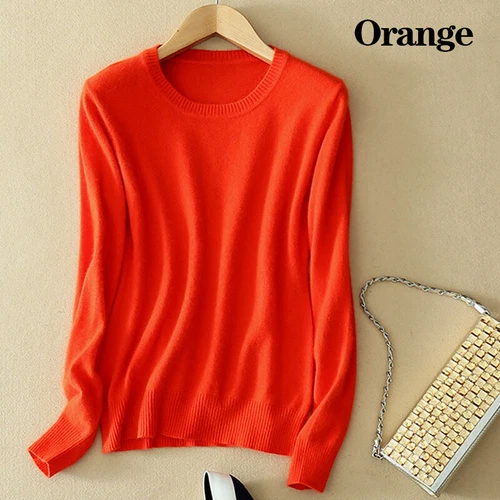 Damen Freizeit Herbst Oberteil Slim Strick Pullover Langarm Pulli - Bild 8 von 33