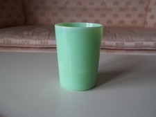 Vtg Rare McKee JADITE Flat GLASS/CUP 8oz. 3.75" x 2.75"