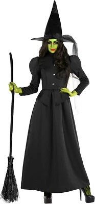 Gruselig Hexe Kostüm Damen Erwachsene Hexenkostüme Halloween Karneval XS - 3XL - Bild 1 von 4