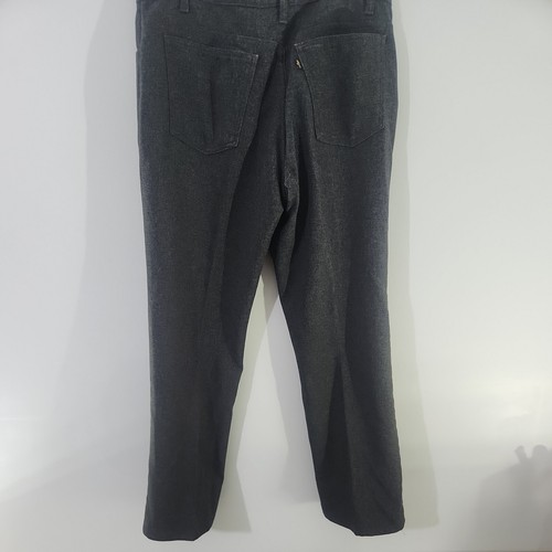Vintage Levis Black Polyester Pants 36 30 Gold Tab 698M - Picture 7 of 10