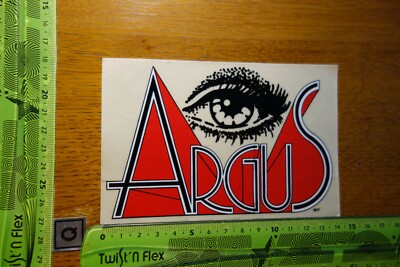 Alter Aufkleber Foto Video Kamera Objektiv ARGUS
