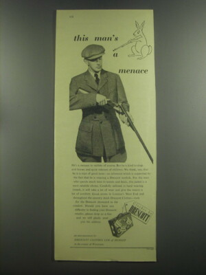 1953 Clothes By Drescott Norfolk Jacket Ad - This man's a menace