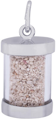 Sterling Silver Jamaica Ocho Rios Sand Capsule Charm by Rembrandt