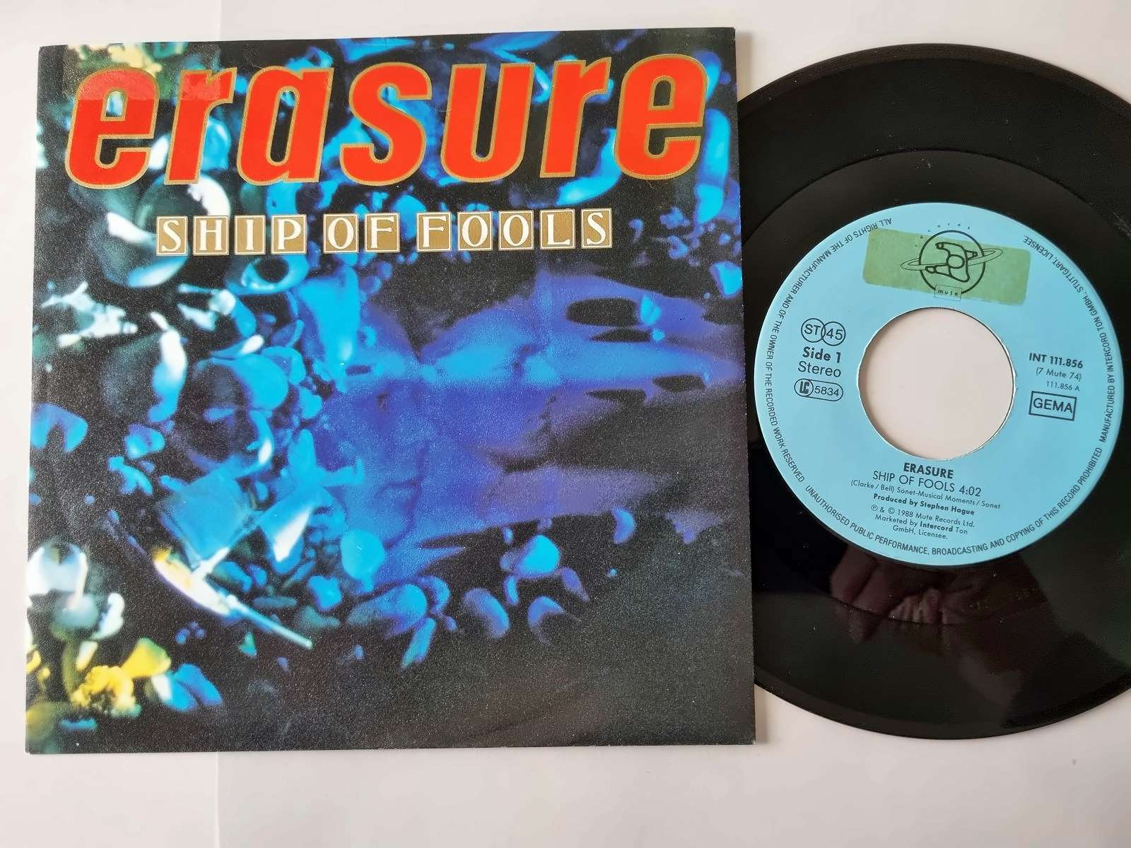 Erasure - Ship of fools 7'' Vinyl Germany