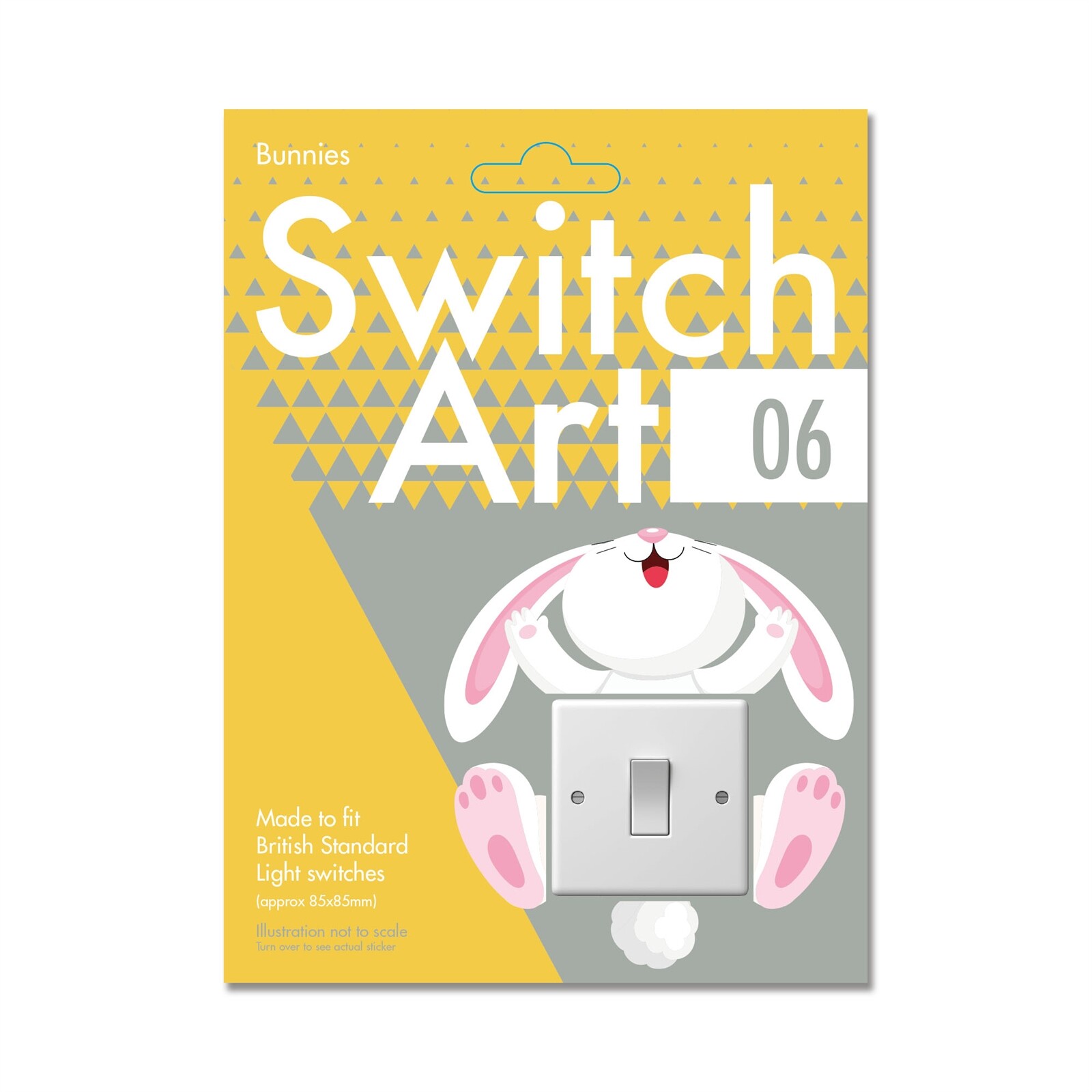 Light Switch Art Stickers 'BUNNIES' For Children's Kids Bedroom Fun Decorative