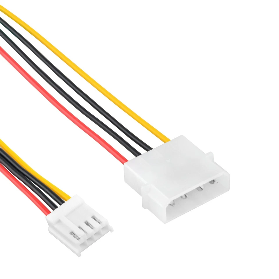 4-pin Molex Male (LP4) to 4-pin Floppy FDD Female (SP4) Power Adapter Cable - Image 2 of 4
