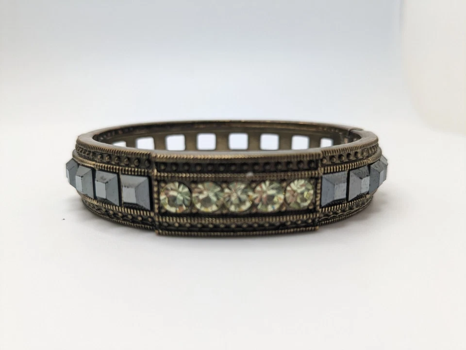 Brazalete Heidi Daus "Heidi's Tantalizing" Cristal Negro y Amarillo 7" Foto 2 de 4