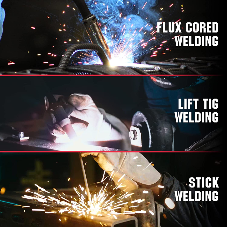 YESWELDER 135A MIG Welder, 110V, Flux Core, MIG/TIG/Stick 3-in-1 ...