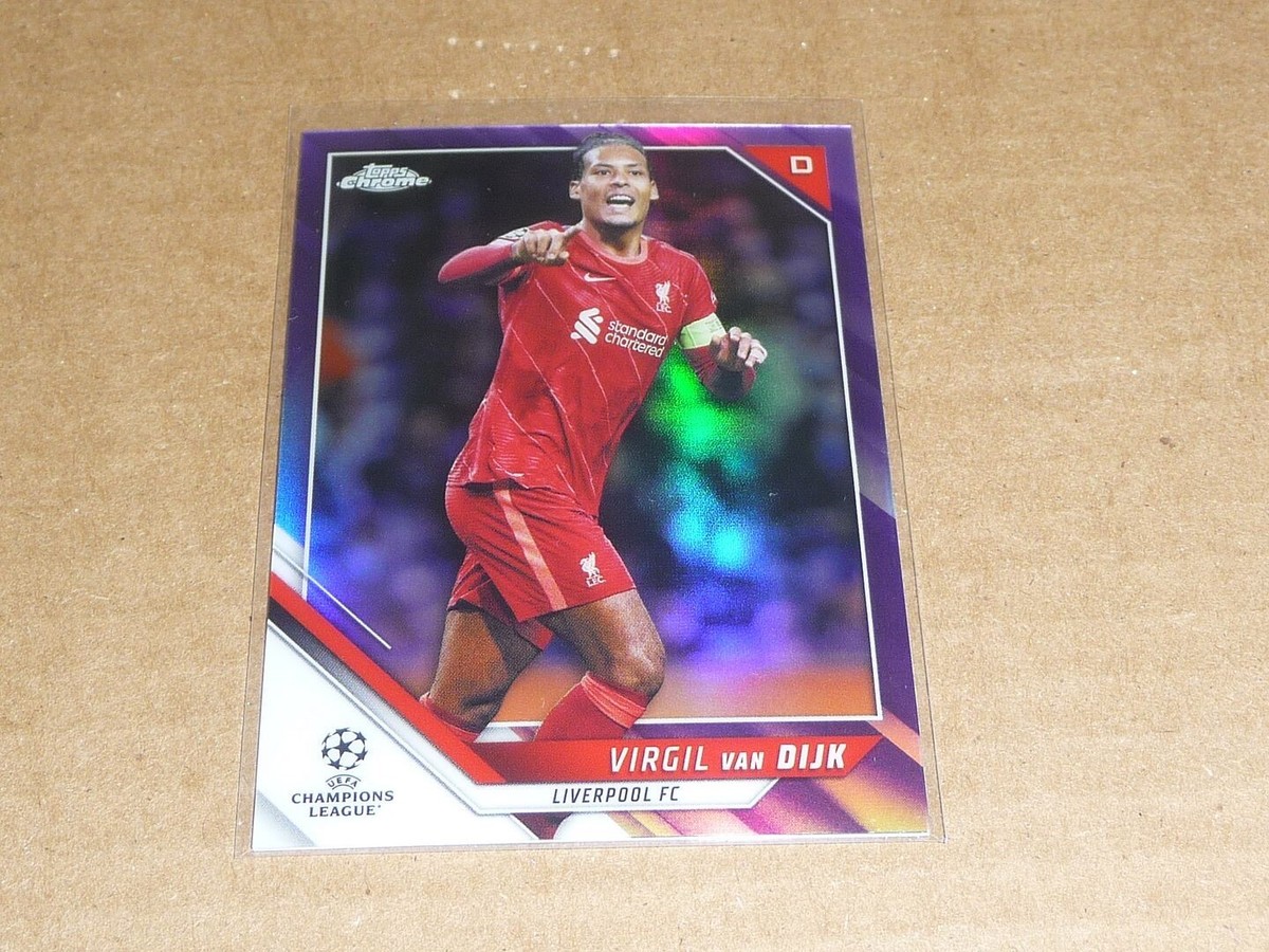 フィルジル・ファン・ダイク 2021/22 Topps Chrome SOCCER PURPLE REFRACTOR /250 VIRGIL VAN DIJK
