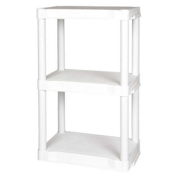Plano 3Tier Plastic Shelving Unit White (PLA9533I) for sale online eBay
