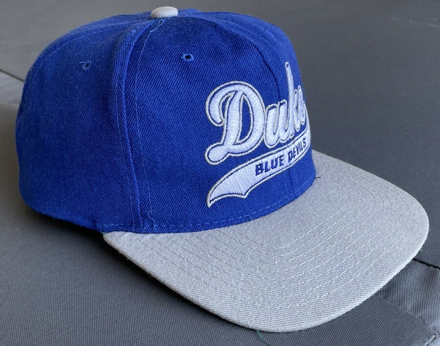 Vintage 90s Duke Blue Devils Starter Script SnapBack Hat Cap 100