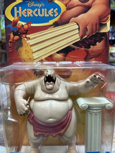 Walt Disney Hercules CYCLOPS Swings Attack Pillar! Action Figure Mattel 1997 - Picture 1 of 3