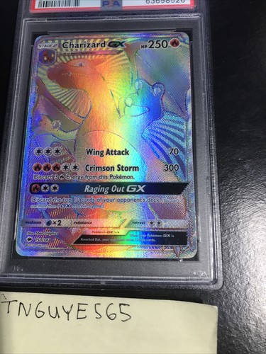 2017 Pokemon Burning Shadows Secret Charizard GX #150 PSA 8 Near Mint-Mint New - Picture 3 of 8