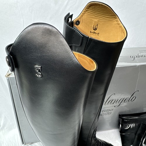 Blk TredStep Michelangelo Field Boots Size L 9 US Calf Reg 14” Height Tall 19⅔” - Picture 3 of 9