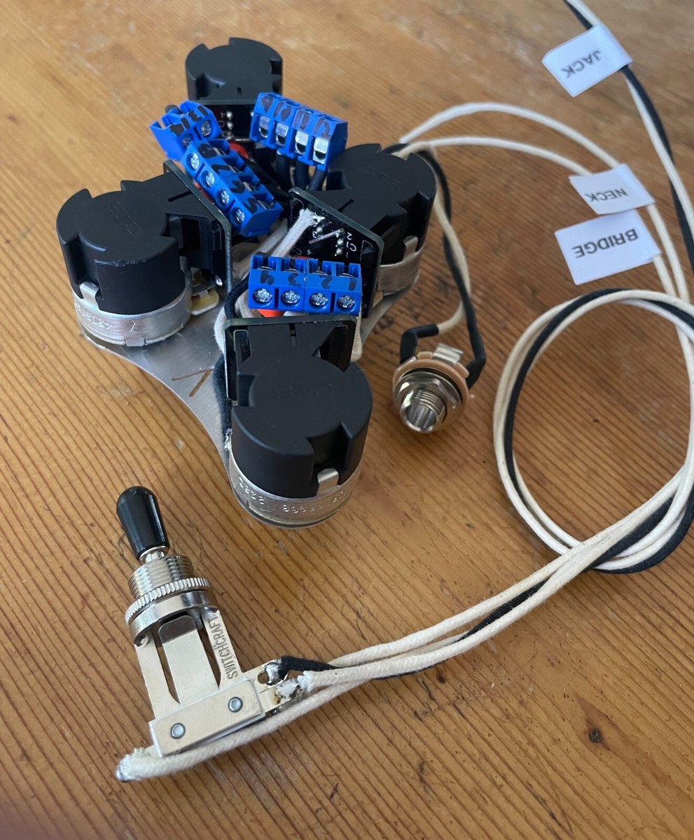 SOLDERLESS Jimmy Page 50's Epiphone Les Paul Wiring 500k CTS Push