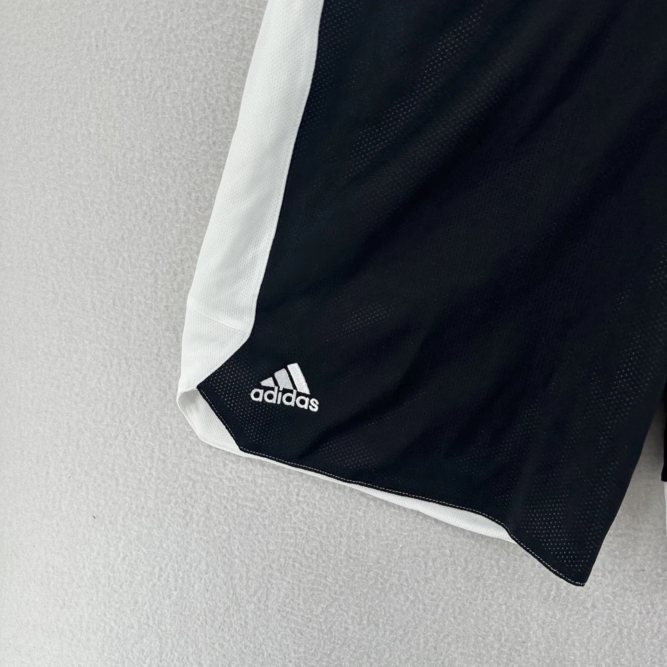 Pantalones Cortos de Baloncesto Adidas Juveniles Talla Grande Negro Blanco CD8675 Reversibles Foto 3 de 4