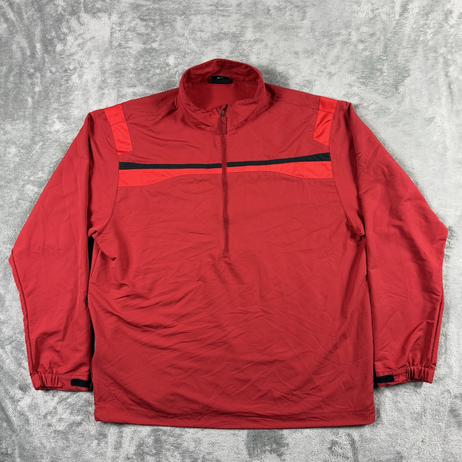 SACAI X NIKE Giacca a vento Nike Golf leggera uomo taglia large rossa full zip finto collo