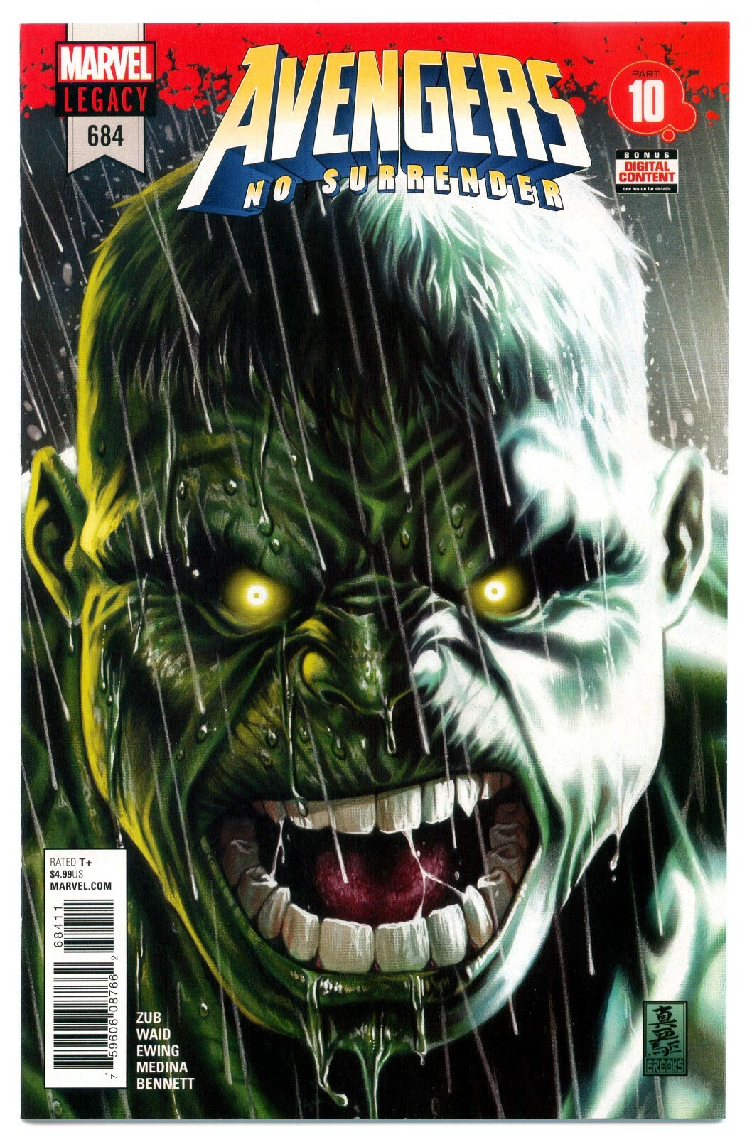 AVENGERS #684(5/18)1st IMMORTAL HULK/1st IRON HULK(FALCON/THOR)CGC IT(9.8)HOT!!!