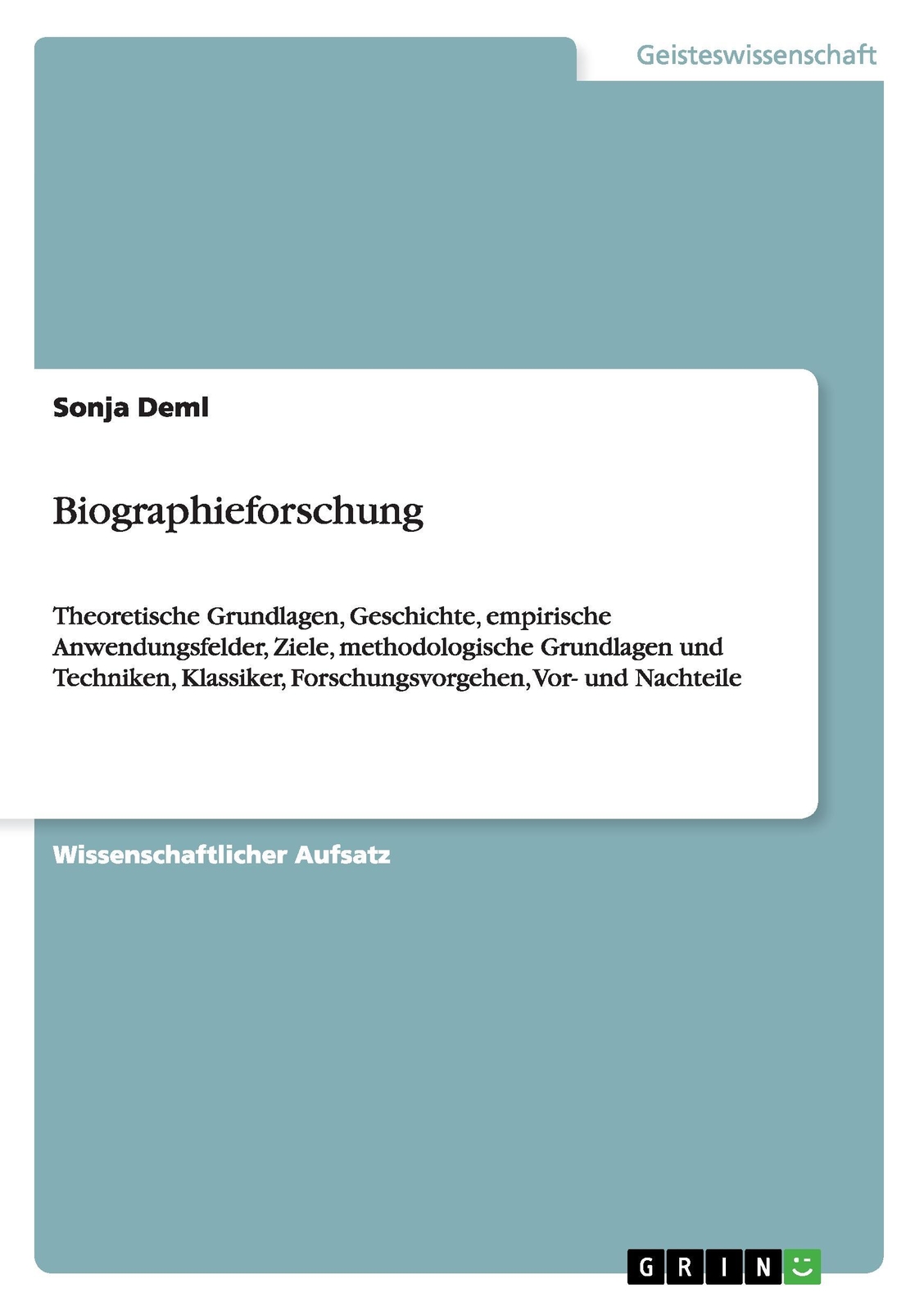 Biographieforschung | Buch | 9783640591015