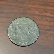 1790 VOC New York Penny 1/2 Duit, East India Company  P10