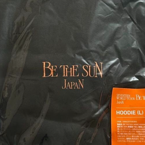 SEVENTEEN WORLD TOUR BE THE SUN JAPAN Hoodie L Size Black New ( no