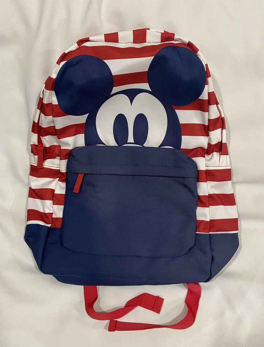 Disney Mickey Mouse Americana Striped Backpack. | eBay