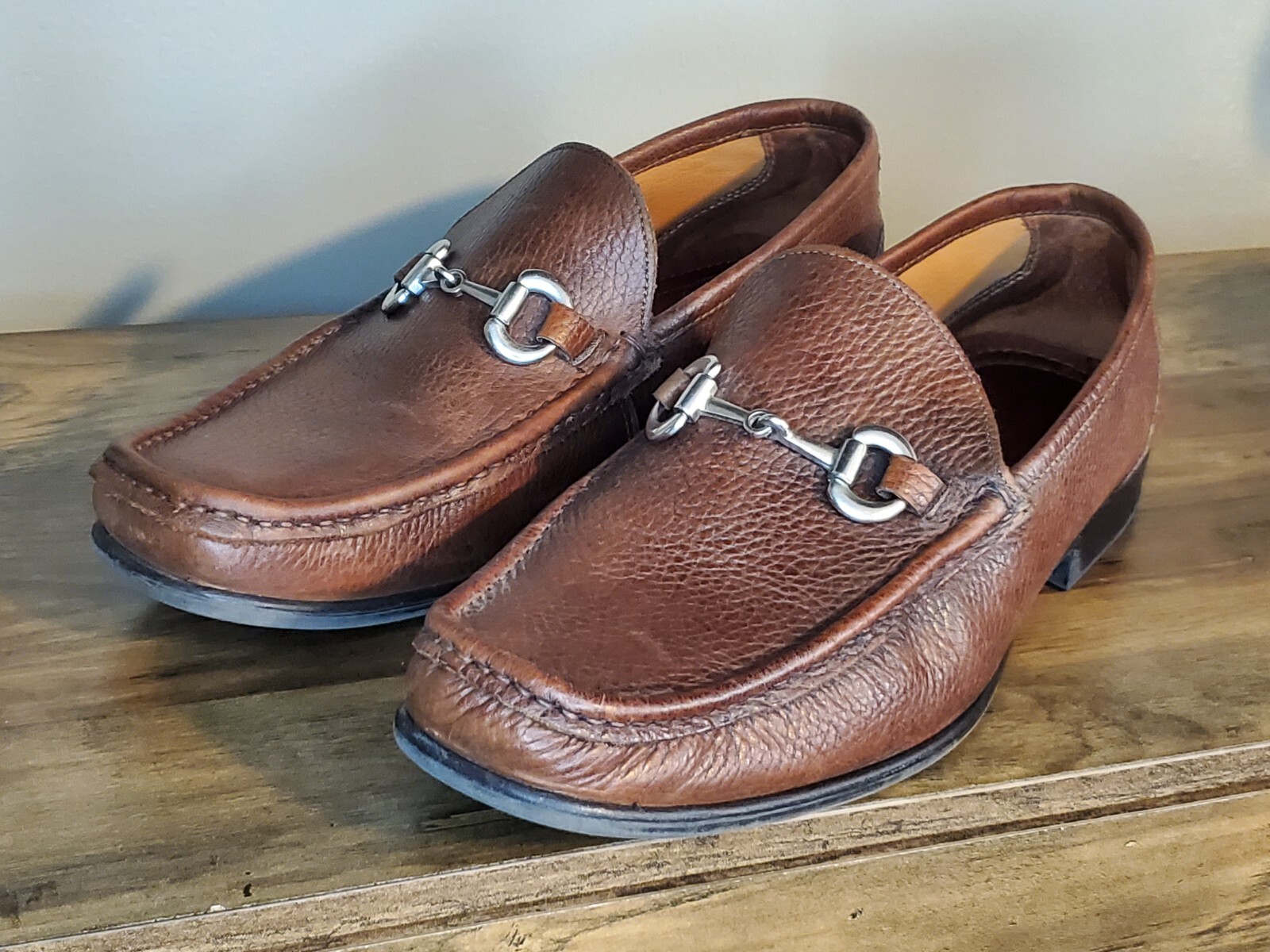 alfani brown loafers