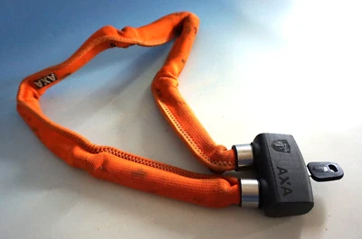 Axa Kettenschloss Seilschloss Fahrradschloss orange 95 cm (A023-942) - Bild 1 von 3