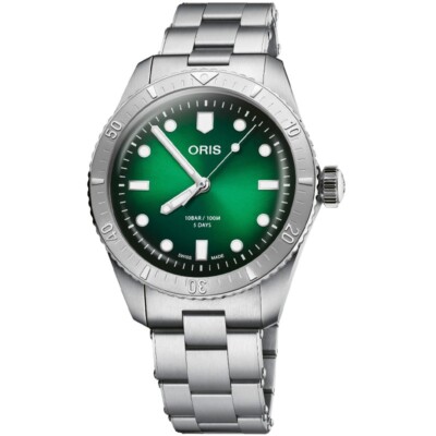 Oris Divers Sixty-Five Green Dial Men's Watch  01 400 7774 4057-07 8 19 18
