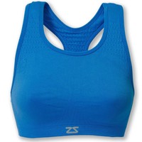 Zensah Women's Seamless Sports Bra - Blue, Large/x-large Zensah Women's Seamless Sports Bra - Blue, Large/x-large