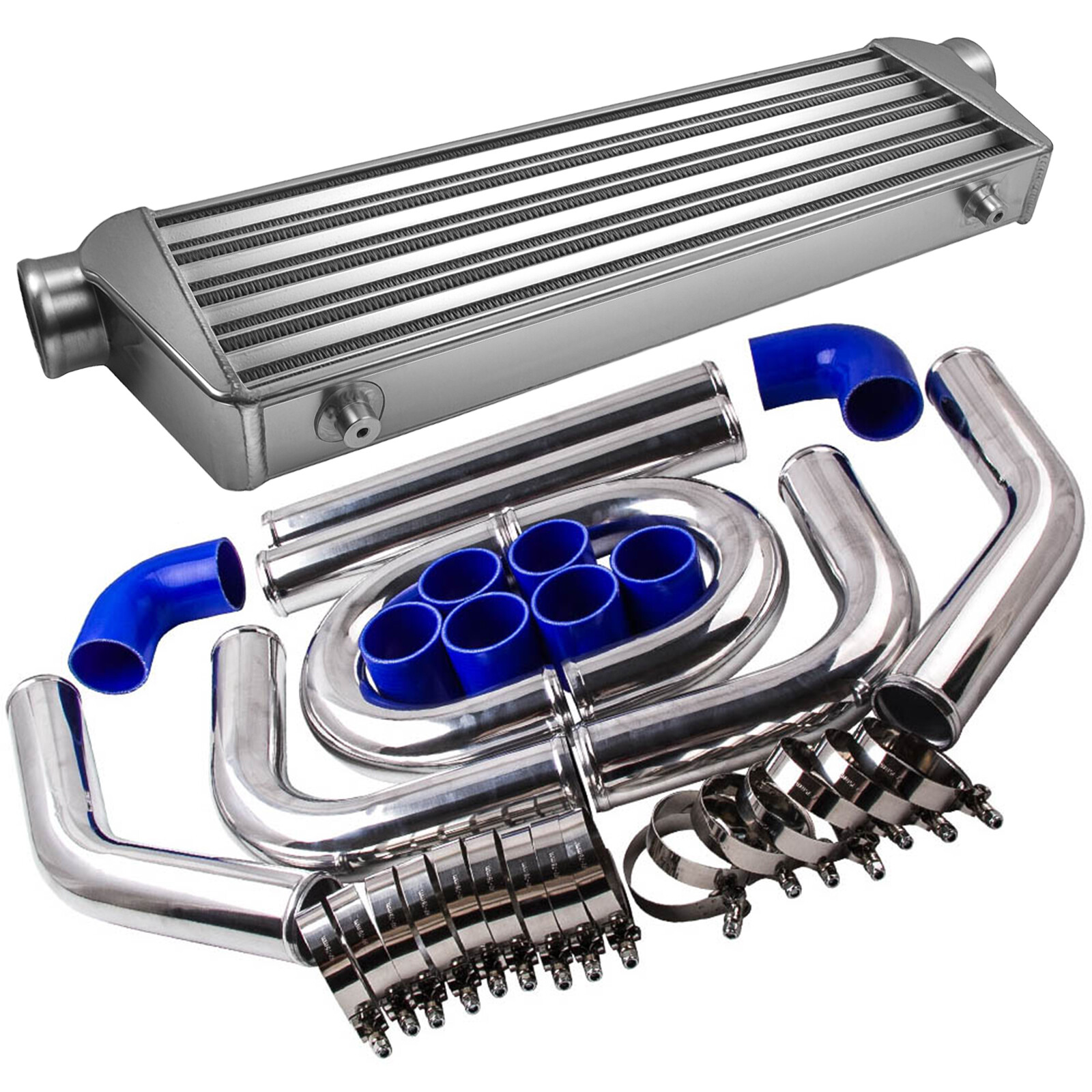 550x180x65mm Turbo FRONT MOUNT INTERCOOLER + 2.5"" 64mm Intercooler pipe Kits new