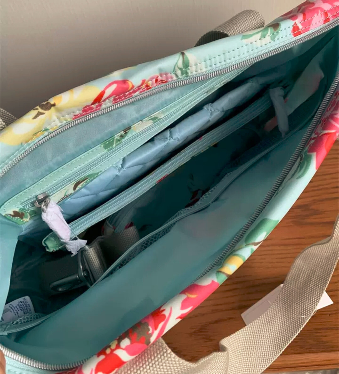 Cath Kidston Nappy Bag GREEN FLORAL RRP£75 image 3