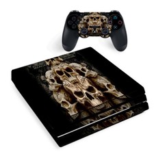 PS4 Pro Console Skins Decal Wrap ONLY - Wicked Skulls Tattooed