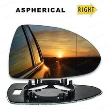 Right Driver side Wide Angle Wing mirror glass for Vauxhall Corsa D 2006-14