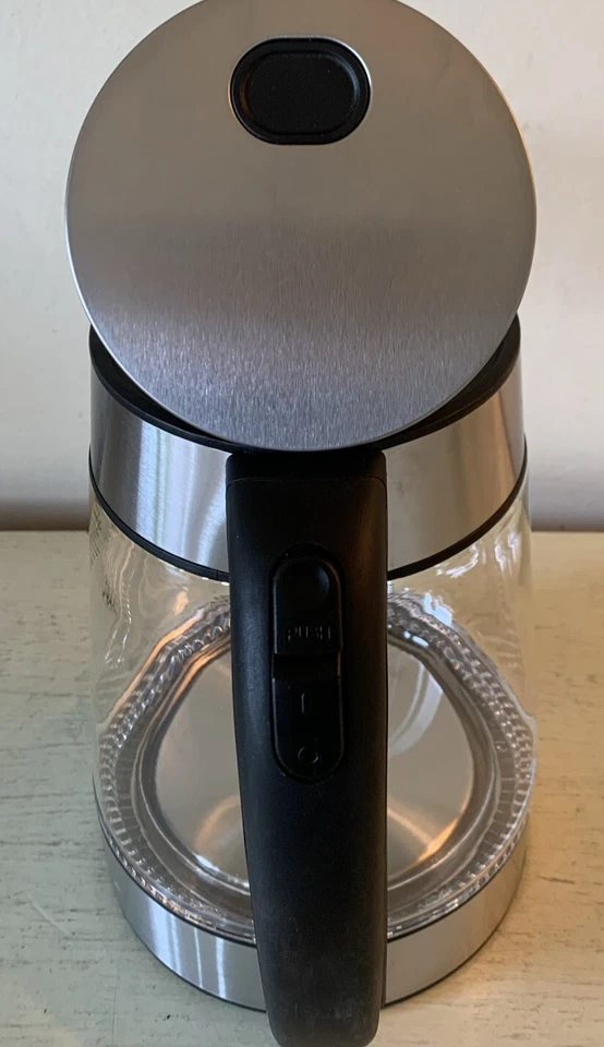 Hervidor de agua eléctrico Elite Gourmet EKT-602 1,7 L sin BPA de repuesto de vidrio leer Foto 4 de 4