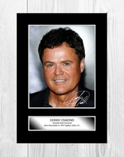 Donny Osmond 2 A4 reproduction autograph poster with choice of frame