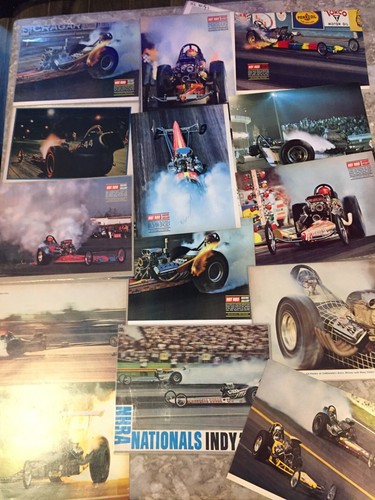 1967-70 AA/F  NHRA  Hot Rod Gallery Fuel Diggers*lot of 14* Hoover Garlits more