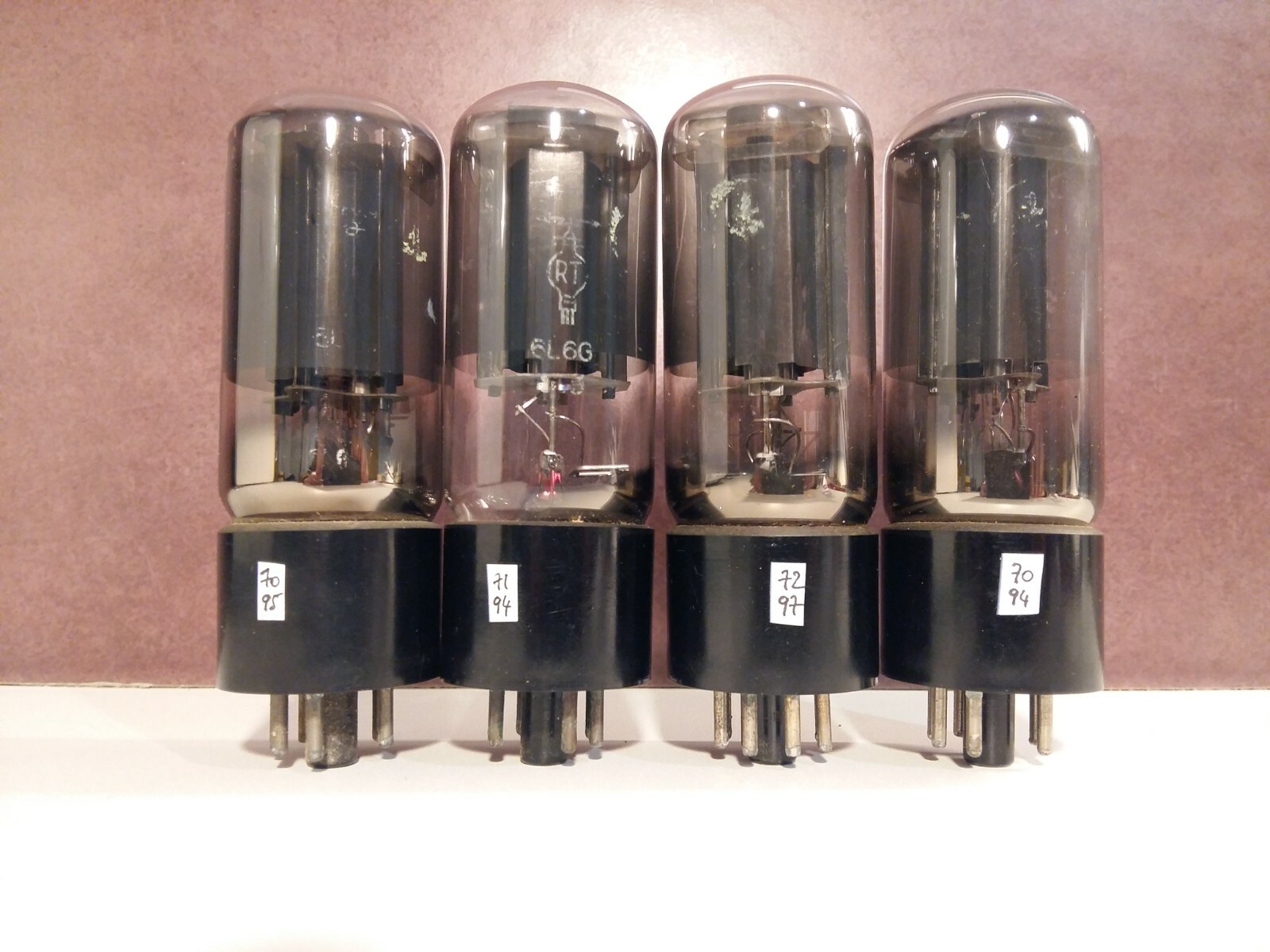 6L6G RT MATCHED QUAD STRAIGHT SHAPE FRENCH NAVY ohne Karton DIGITSTD +95% X1