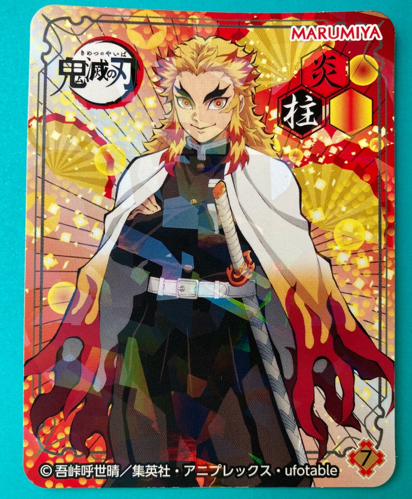 Kyojuro Rengoku Demon Slayer Kimetsu no yaiba Sticker Card MARUMIYA | eBay