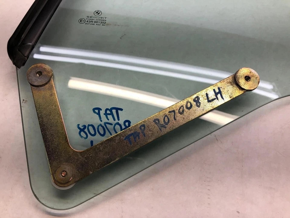 1994 1995 BMW 325I E36 * Convertible Left Driver Side Rear Quarter Window Glass - Image 2 of 4