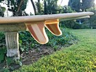 BEAUTIFUL 5' 11" TWIN FIN  BALSA WOOD FISH SURFBOARD  W/ CUSTOM BALSA WOOD FINS — photo 6