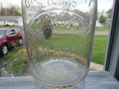 TREQ Milk Bottle Maple Grove Dairy F H Root Farm Jamestown NY CHAUTAUQUA CO 1948