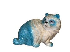 New-Ray Novelty Himalayan Cat 1990S Vintage Plastic Figurine Toy 3X3.5"