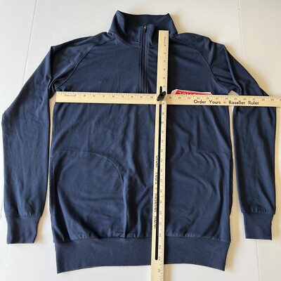 Travis Mathew Yanks 1/4 Zip Pullover Womens XS Navy Blue Performance Stretch NWT