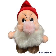 Vintage Disney Parks Plush Grumpy Seven Dwarfs 7.5 inch Disney Original Tag