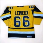 Mario Lemieux  Pittsburgh Penguins Hockey Autographed Signed Jersey  JSA Letter