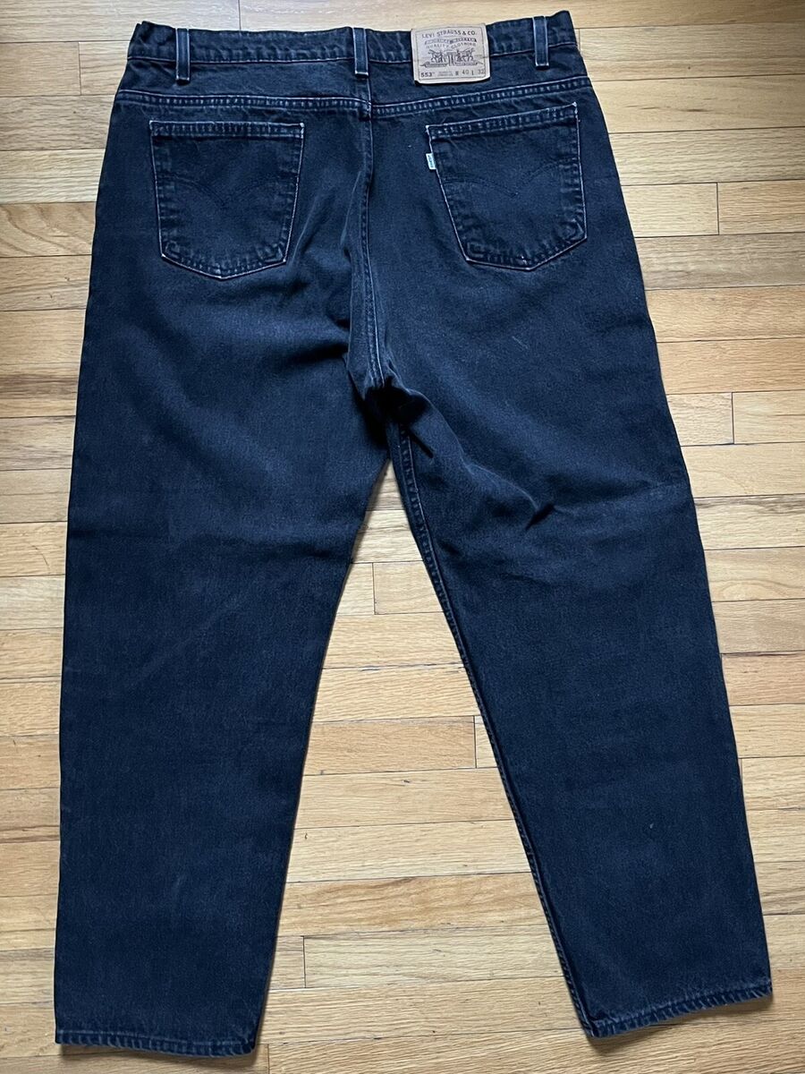 Vintage Levis 553 Jeans White Tab Mens Size 40x32 Actual Vintage Levis 553 Jeans White Tab Mens Size 40x32 Actual