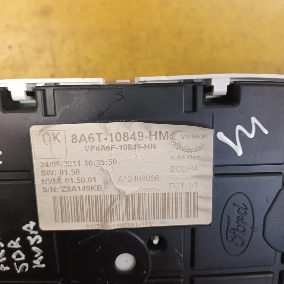 Ford Fiesta ECU Kit Set Key Set Mk7 1.4 Diesel KVJA AV2112A650GC 8V5115K600EJ - Image 4 of 4